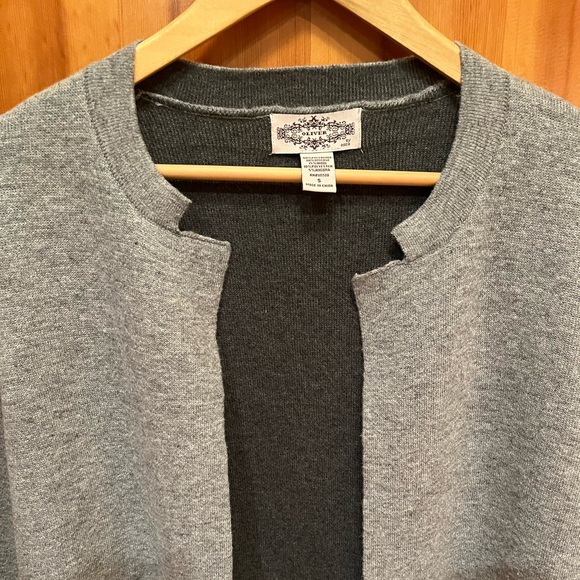 OLIVER Gray Wool Blend Duster Size Small - Picture 3 of 5